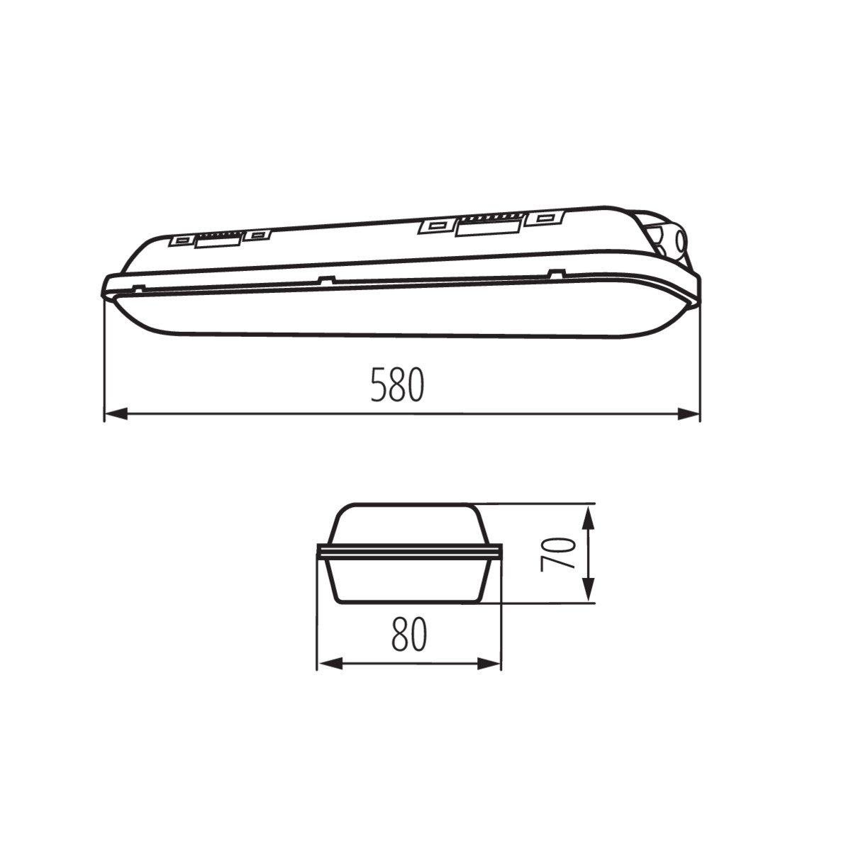 MAH-LED N 20W-NW/PC lámpa