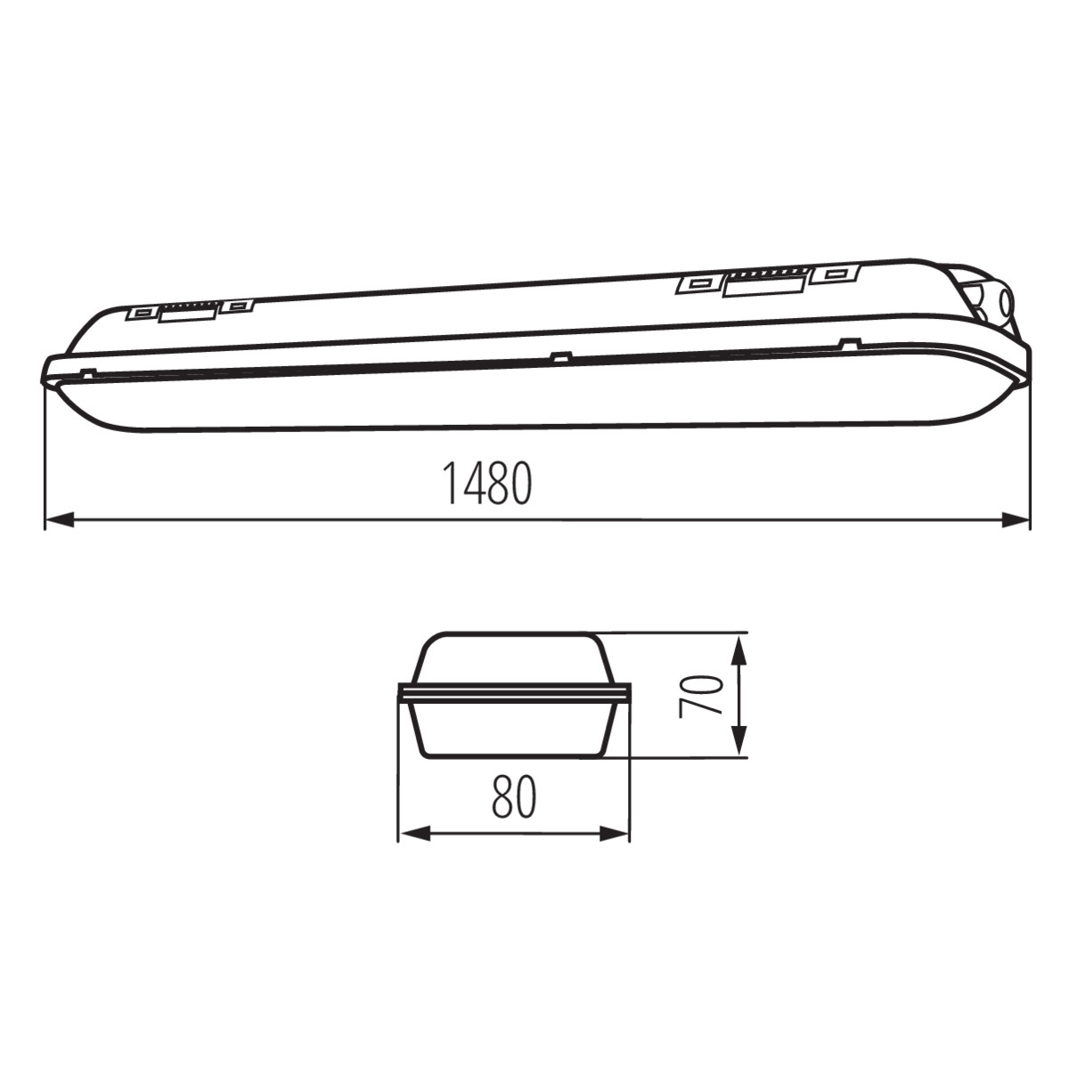 MAH-LED N 50W-NW/PC lámpa