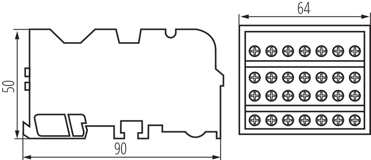 KTB-125-7-M elosztóblokk