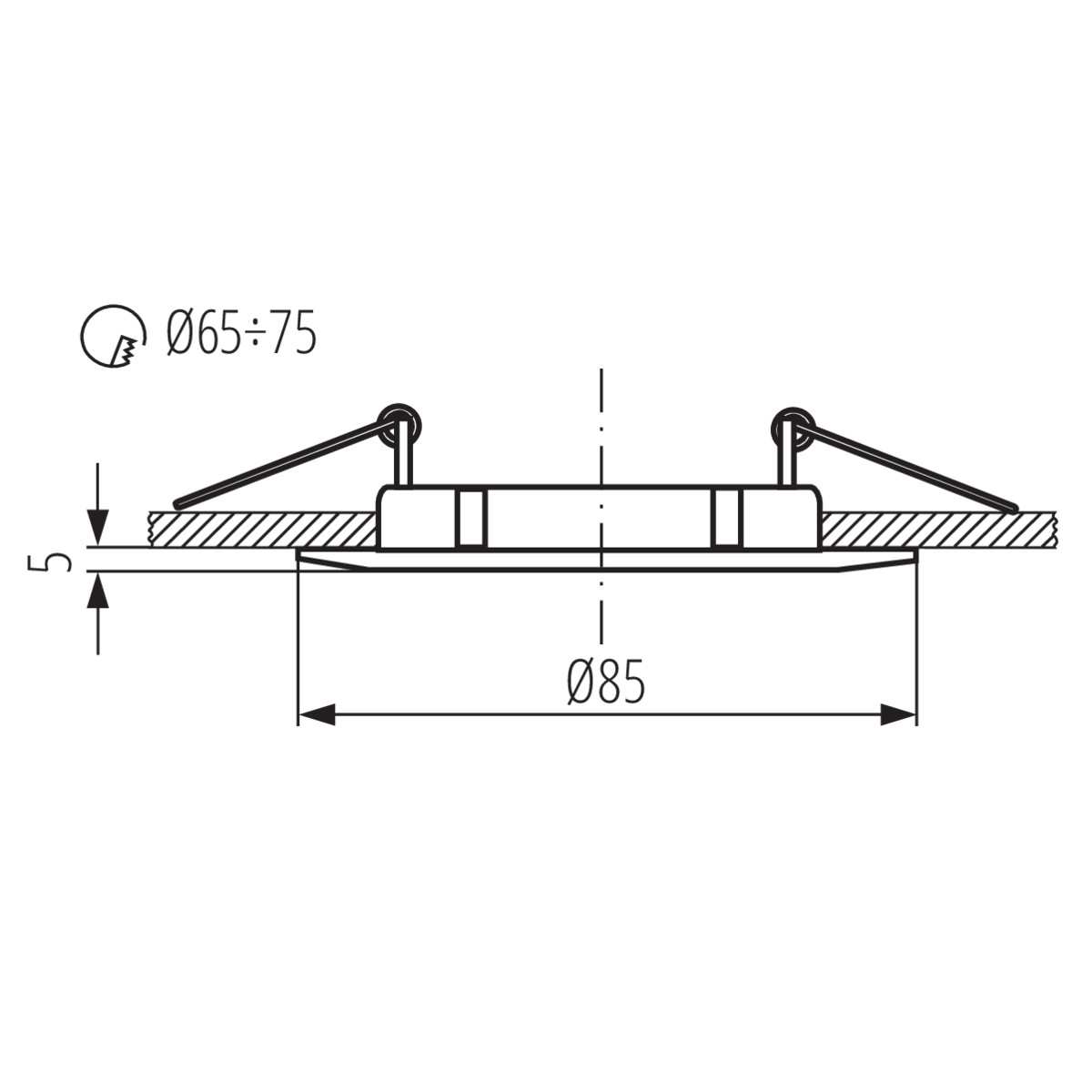 LUTO CTX-DS02B-W MR16 spot