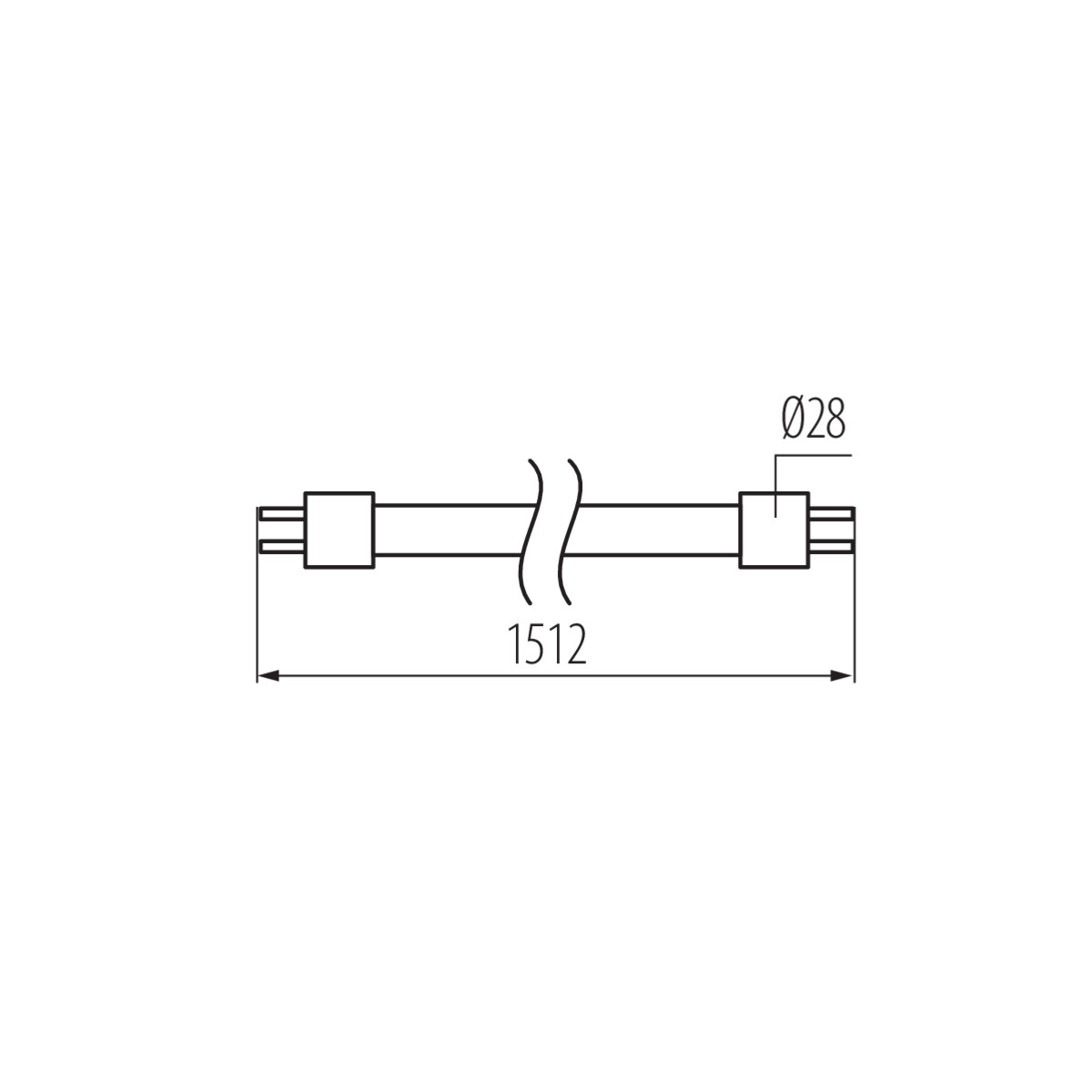 T8 LED GLASSv3 22W-NW fényf.