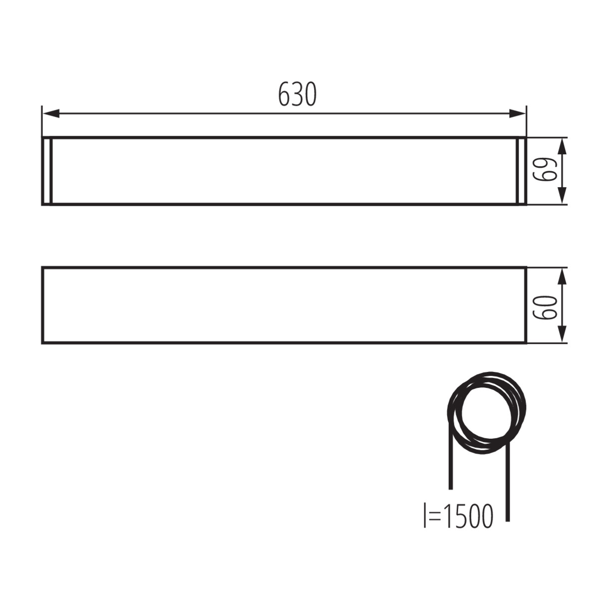 ALIN 4LED 1X60-B lámpa