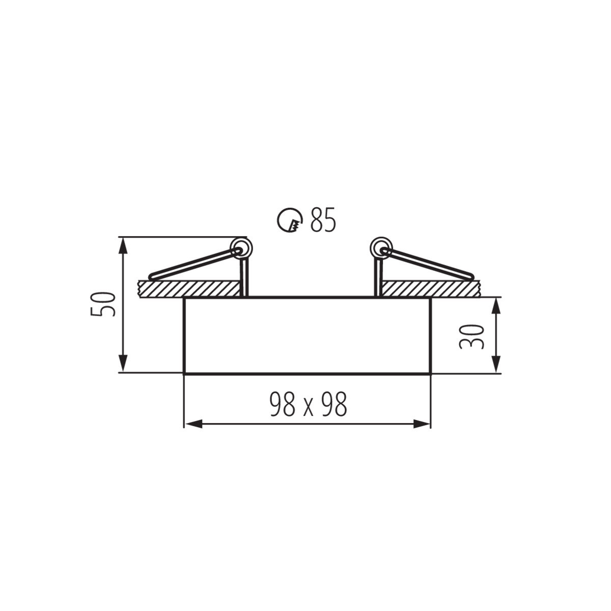 MINI GORD DLP-50-W dek. keret