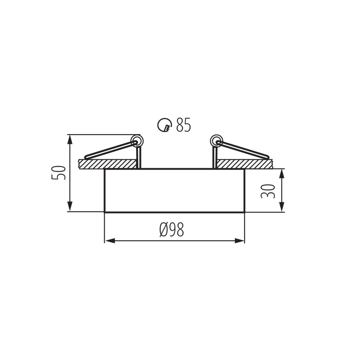 MINI BORD DLP-50-W dek. keret