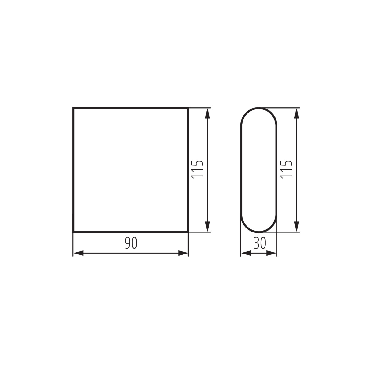 GARTO LED EL 8W-GR lámpa