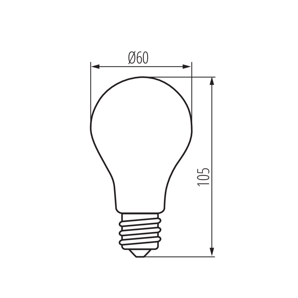 XLED A60 7W-CW fényforrás