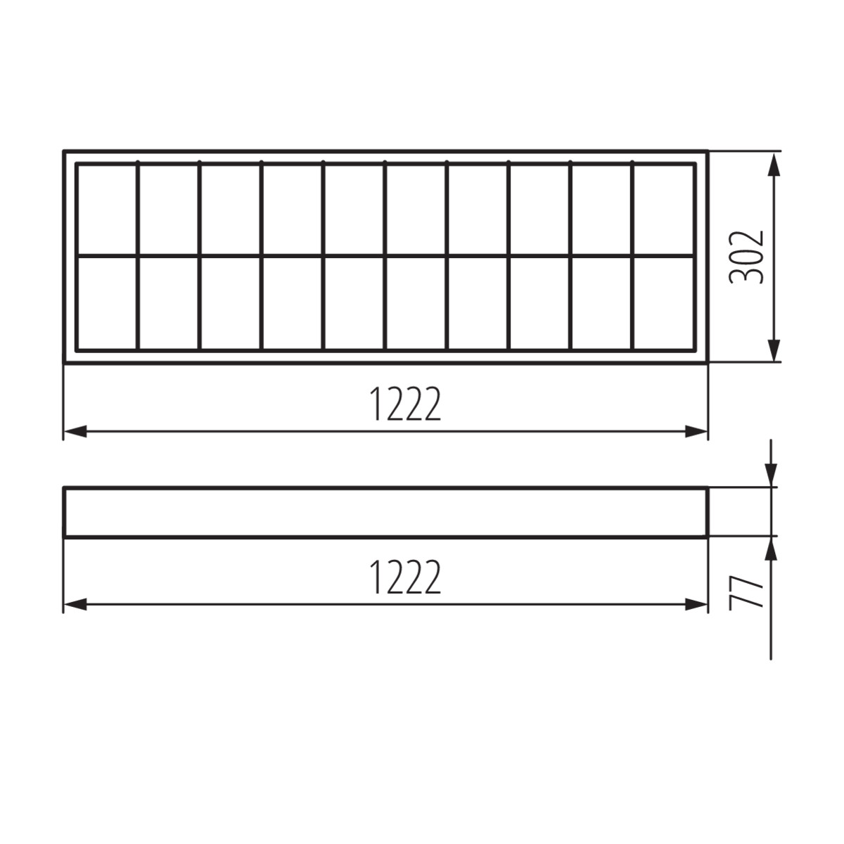 RSTR N 236/4LED/NT lámpa T8