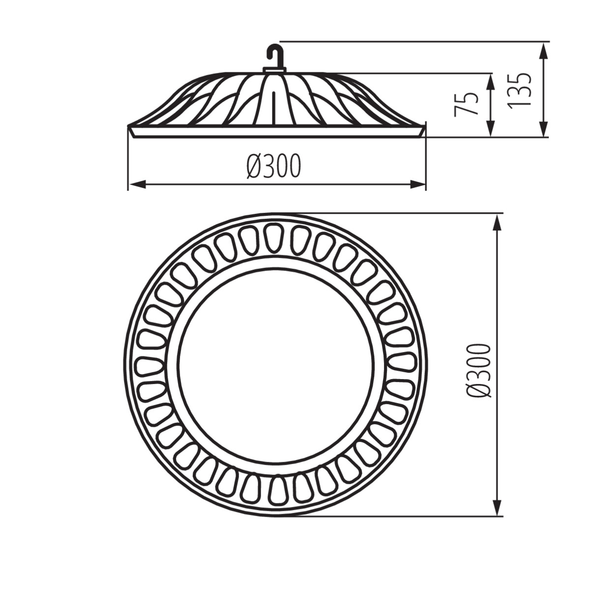 HIBO LED N 100W-NW lámpa