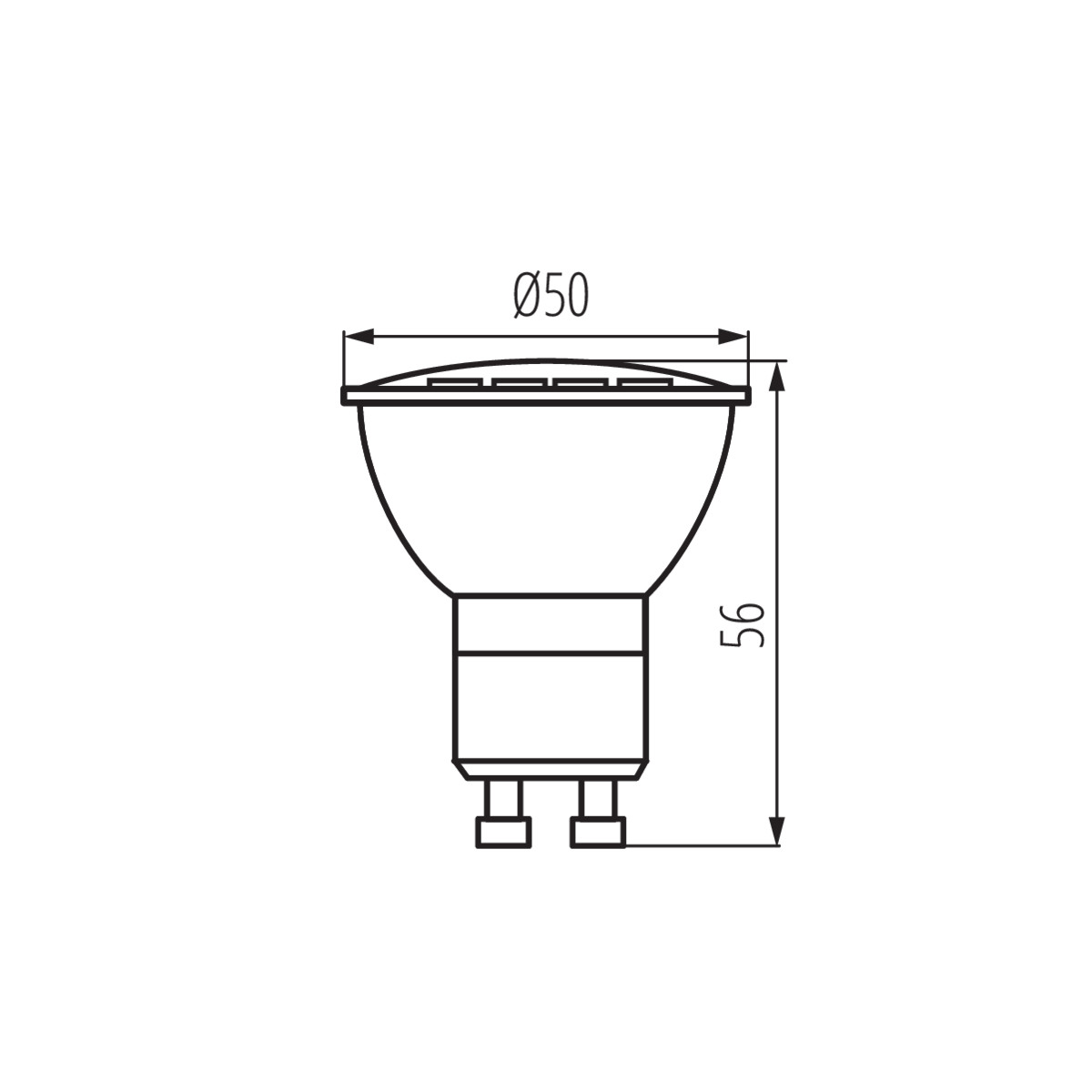 GU10 4W-WW LED (MIO) fényf.