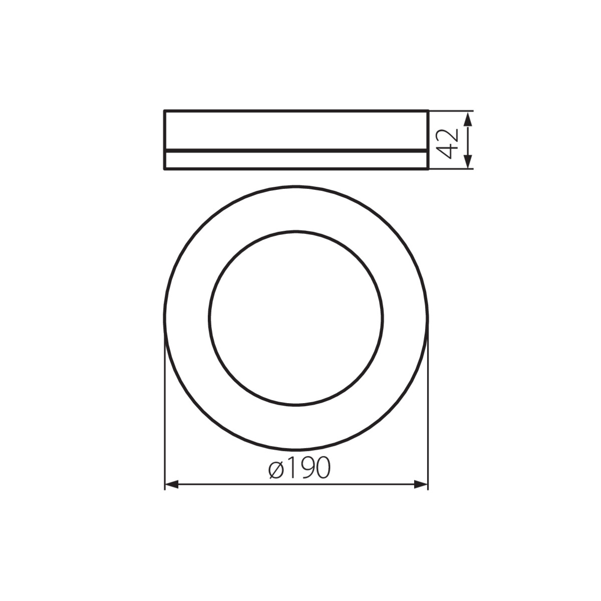 TURA LED 15W-NW-O-B lámpa