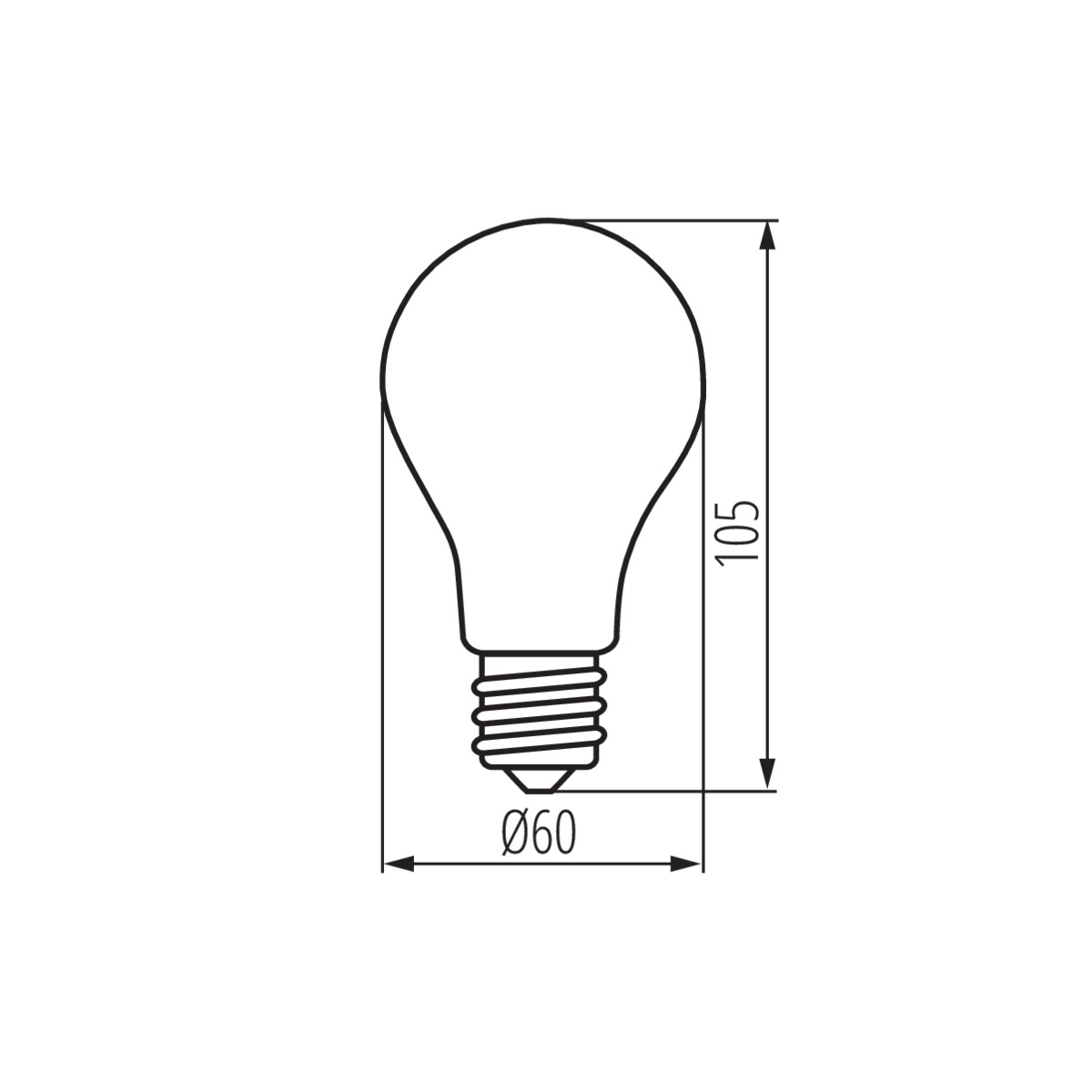 XLED A60 8W-NW fényforrás