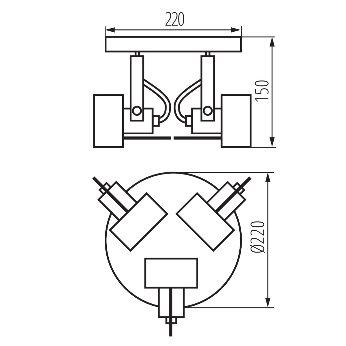 SONDA II EL-3O W lámpa