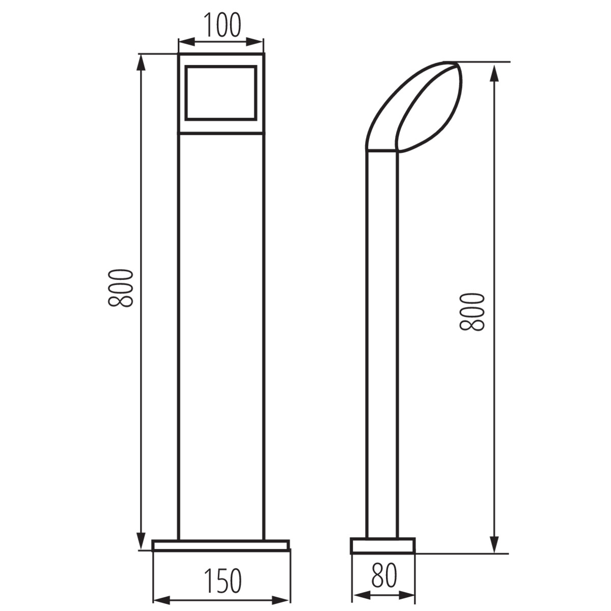 ABETE LED 80 GR lámpa