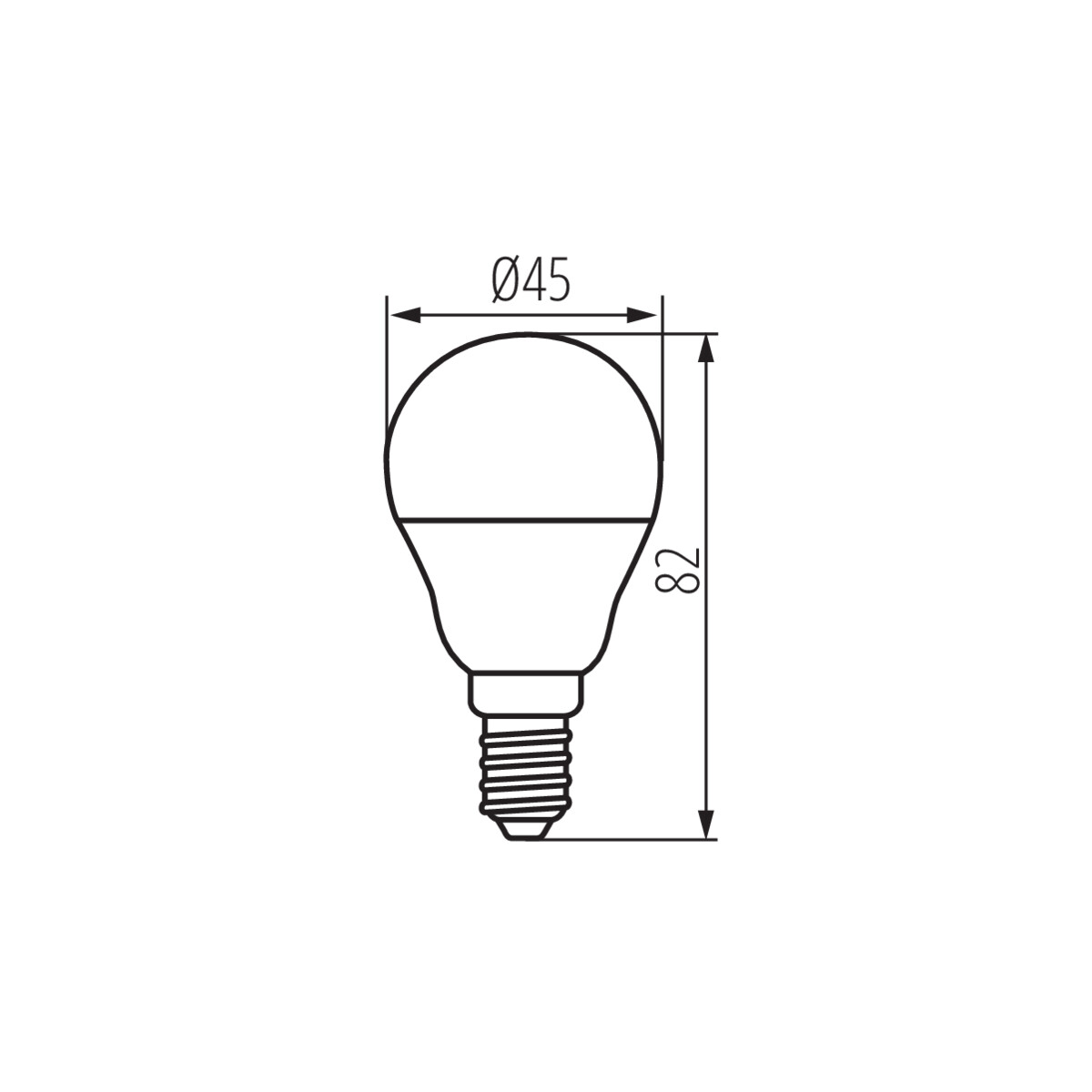 IQ-LED G45E14 3,4W-NW fényf.