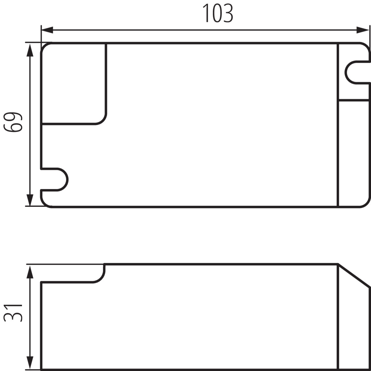 BLINGO DRV40W1-10V BK táp