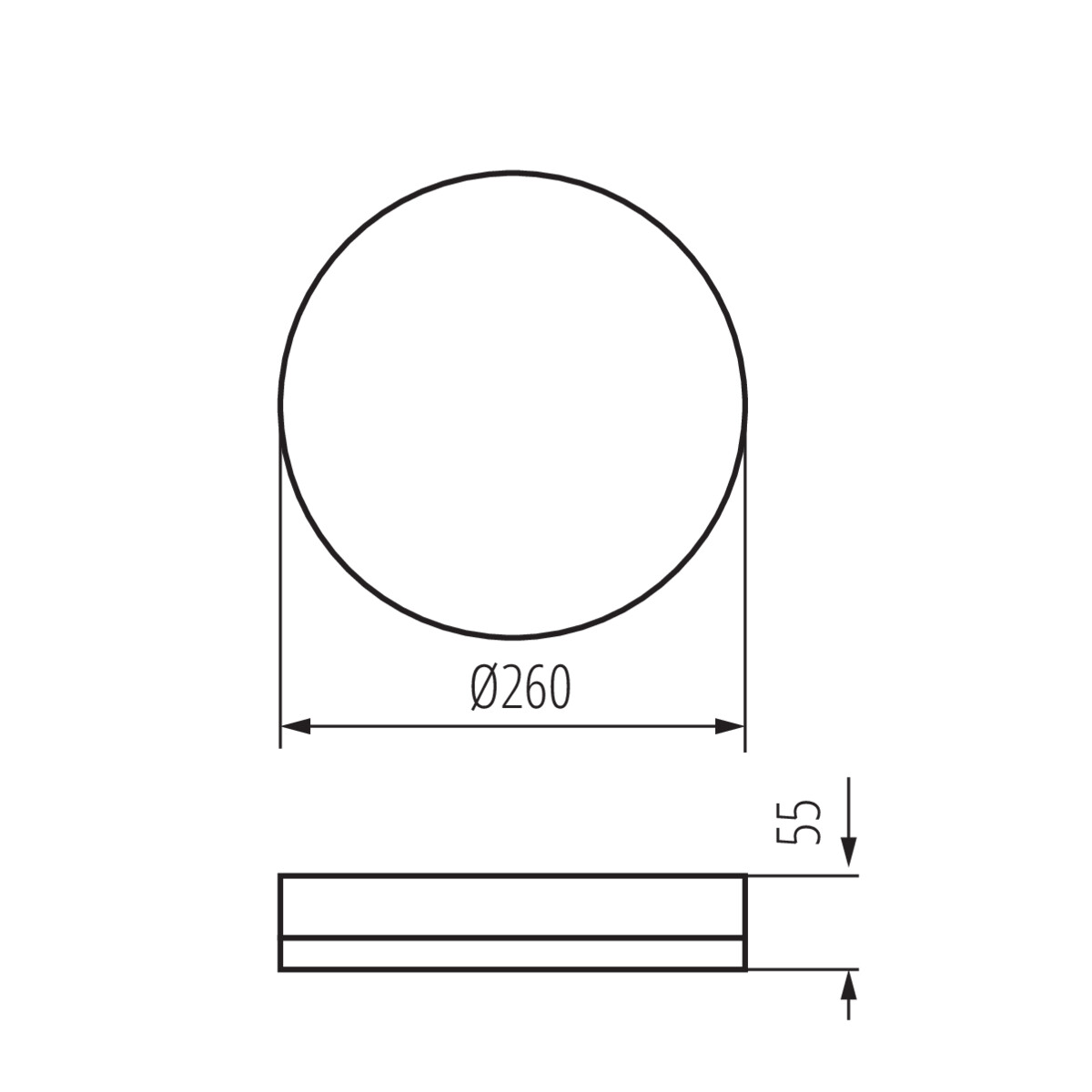 IPER LED 26W-NW-O lámpa