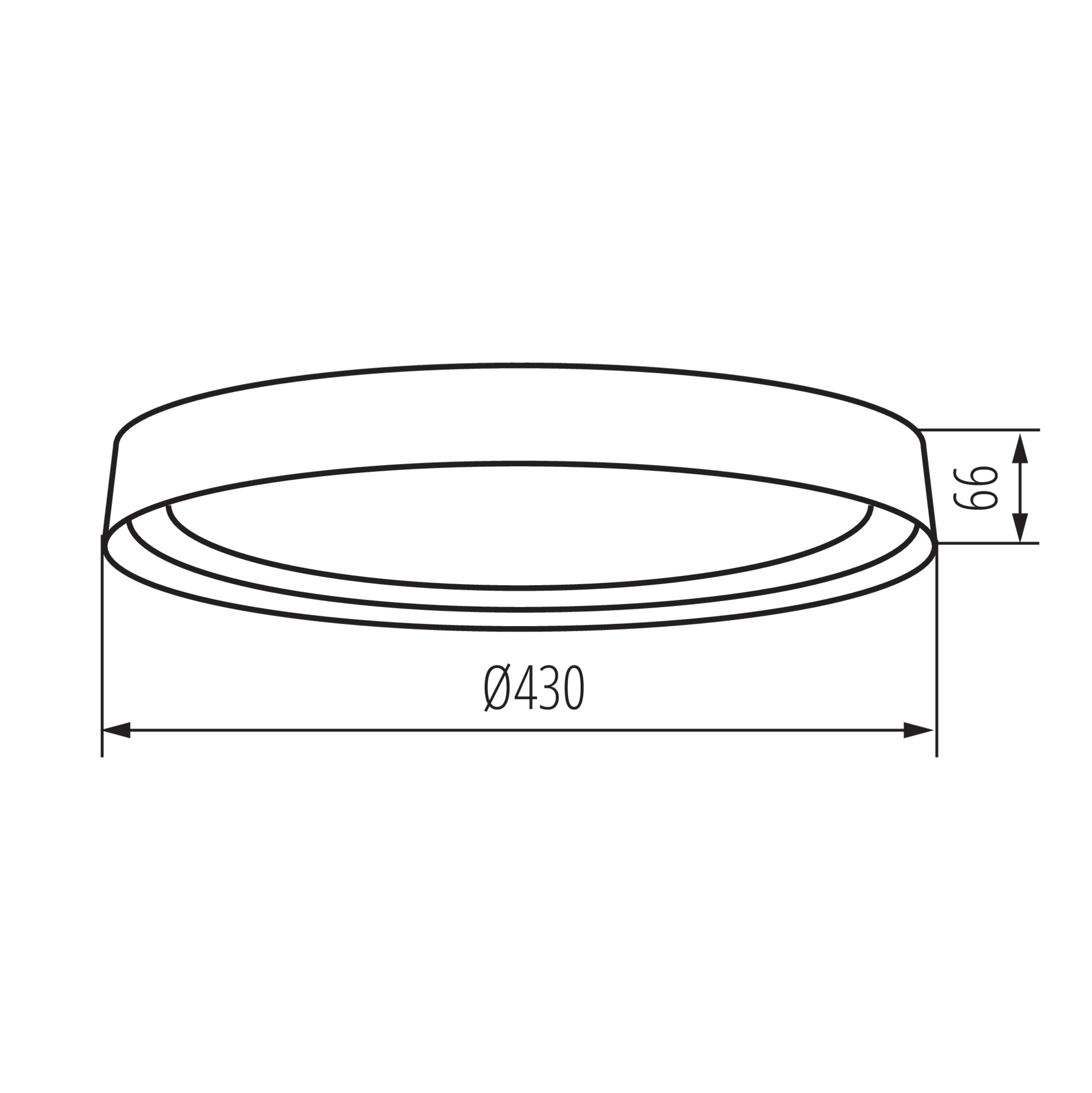 NIFU LED17,8W NW W/BR lámpa