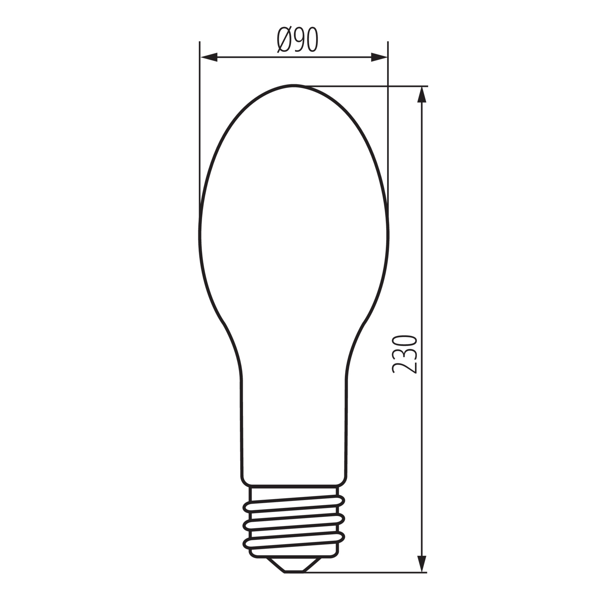 XLED HP D90E40 36W-NW fényf.