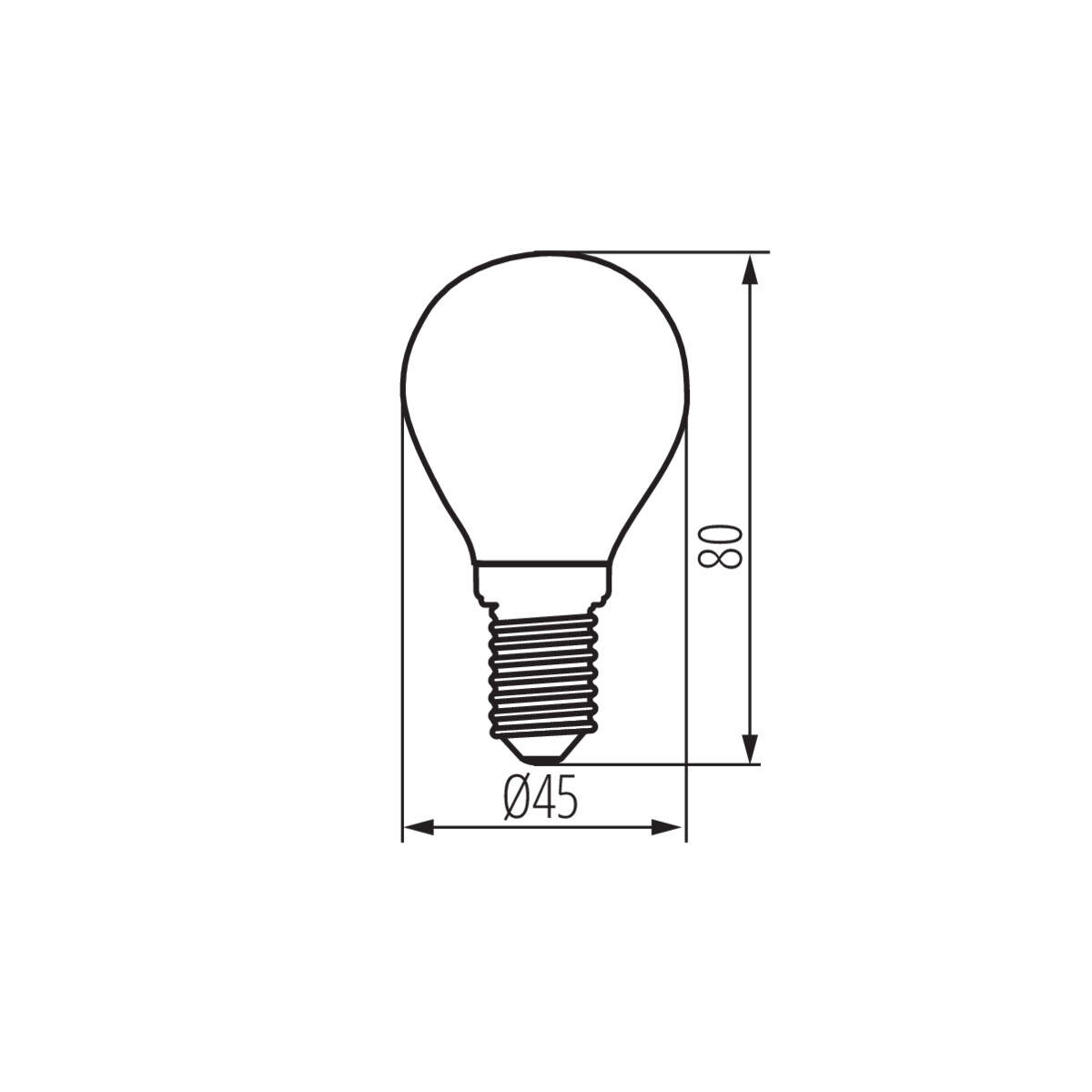 XLED W G45E14 4,5W-WW fényf.