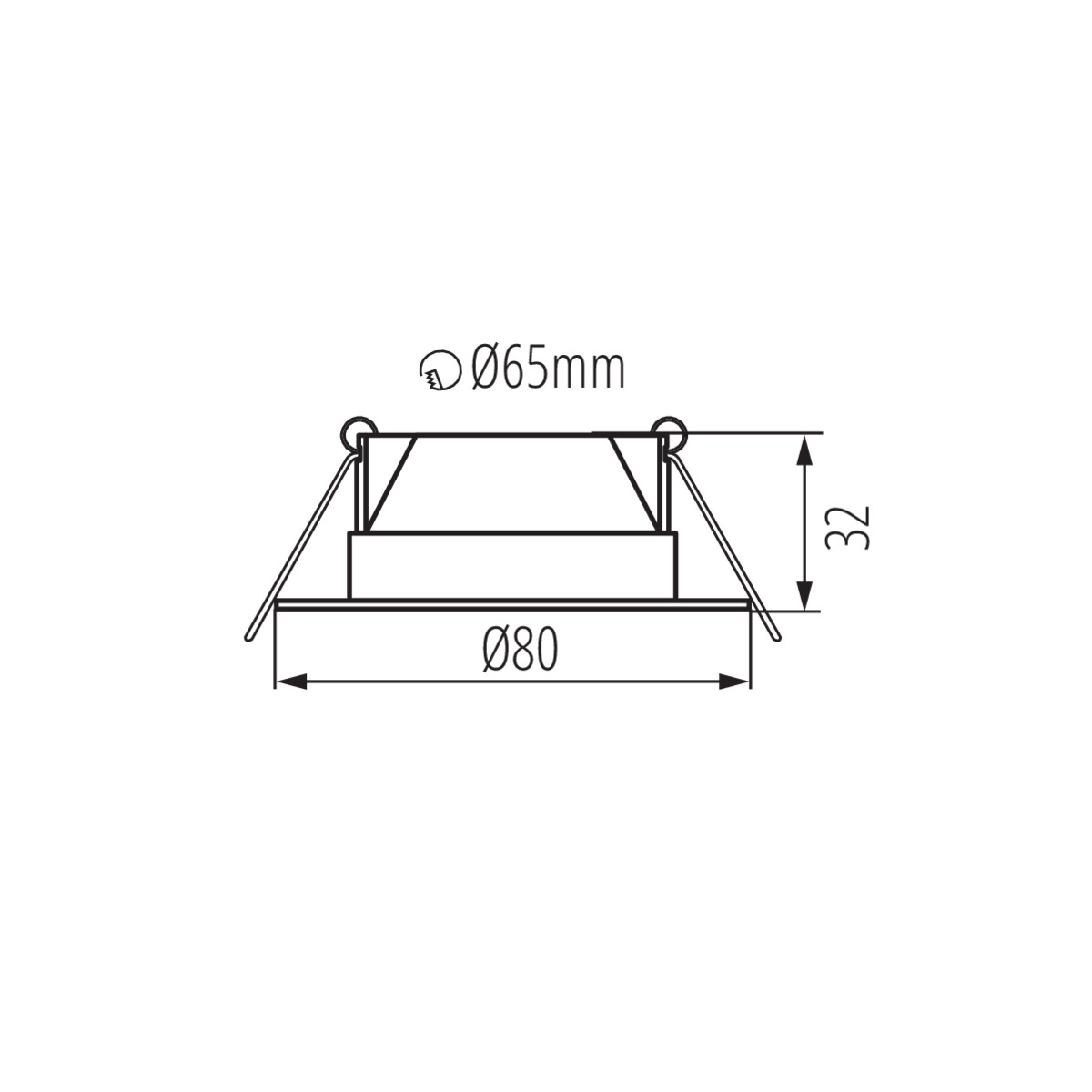 FIZU IP44 4,8W NW-W lámpa