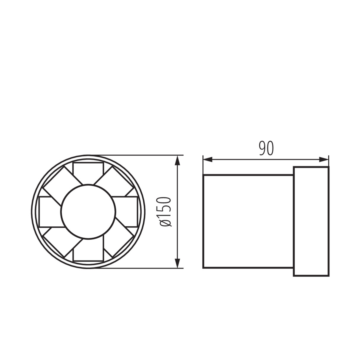 WK 15 csőventilátor