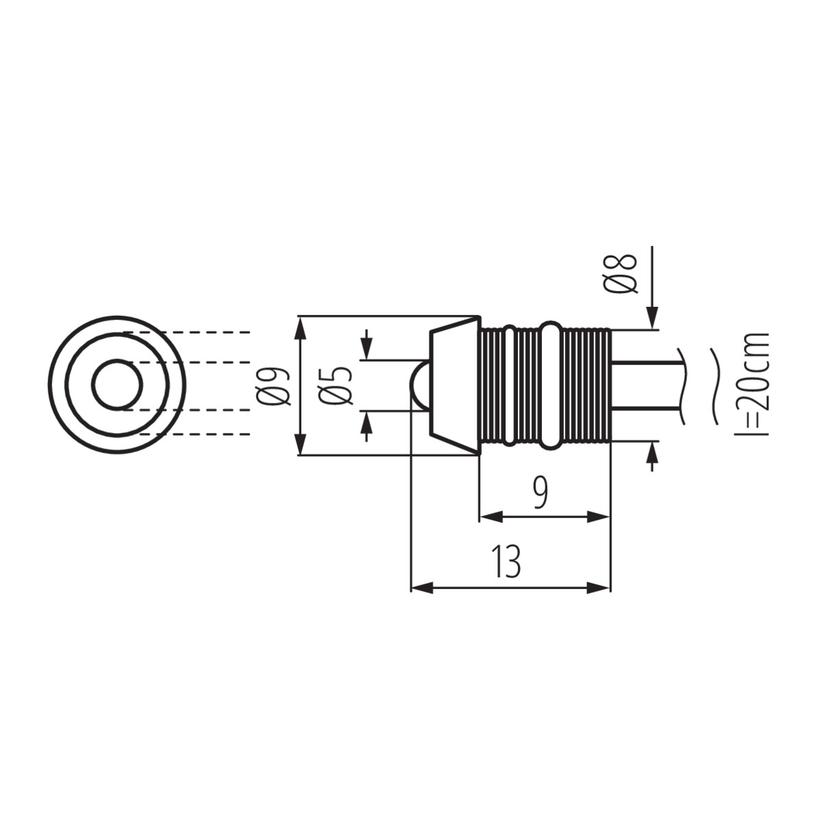 OYO 5LED-CW ledspot fény 0,22W