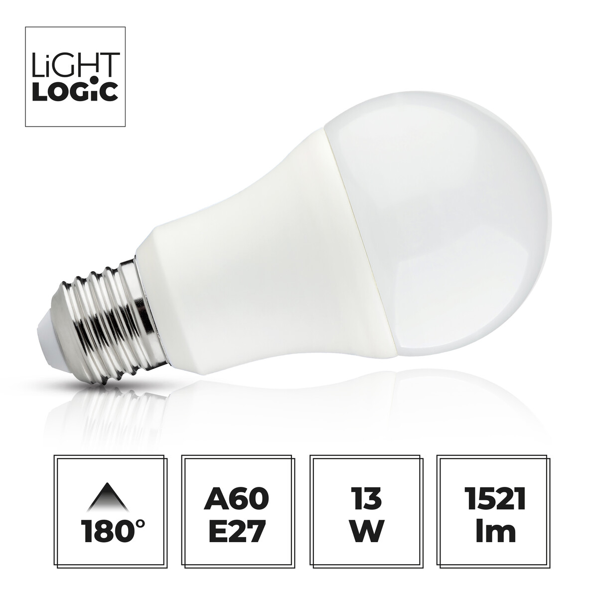 Źródło światła Led żarówka A60 13w 100w E27 Neutralna Biała Nw 4000k