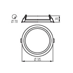 Miniatura schematu TIBERI CCT 15-21W-W