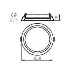 Miniatura schematu TIBERI CCT 23-29W-W