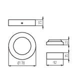 Miniatura schematu CARSA V2LED 12W-NW-SN