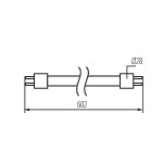 Miniatura schematu T8 N LED 9W-NW