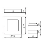 Miniatura schematu KANTI V2LED 18W-NW-B