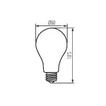 Miniatura schematu XLEDIMW A60 E27 7W-WW