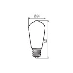 Miniatura schematu XLEDIM ST64 E27 7W-WW