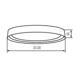 Miniatura schematu NIFU LED17,8W NW W/BR