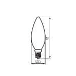 Miniatura schematu XLEDEX C35E14 3,8W-WW