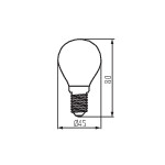 Miniatura schematu XLEDEX G45E14 3,8W-WW