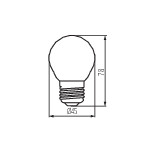 Miniatura schematu XLEDEX G45E27 3,8W-WW