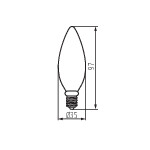 Miniatura schematu XLED C35E14 7W-WW