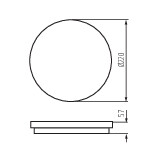 Miniatura schematu BENO 12-18W CCT-O W