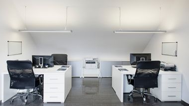 Osvětlení kancelářských prostorů v Myślenicach